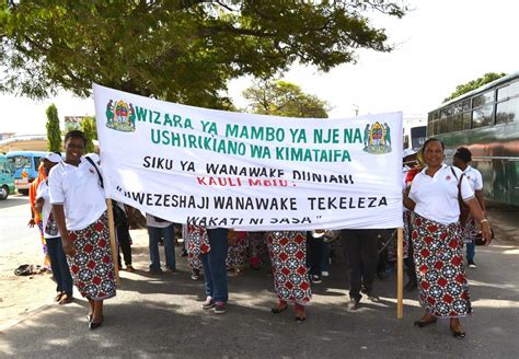 Mfa Tanzania Wanawake Mambo Ya Nje Washiriki Maadhimisho Ya Siku Ya Wanawake Duniani