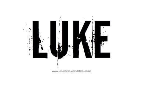 Luke Name Tattoo Designs