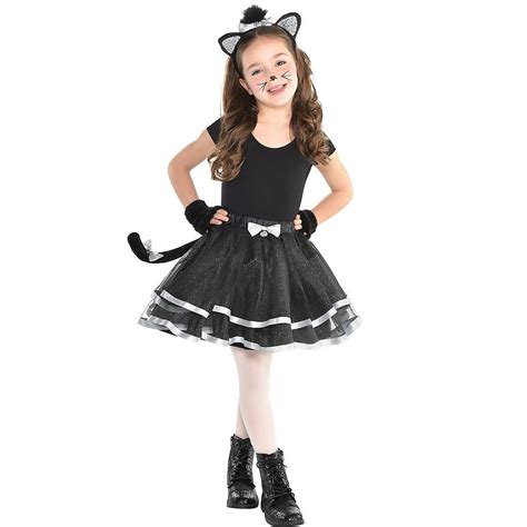 Girls Glitter Black Cat Costume Accessory Kit Image 1 Cat Dresses