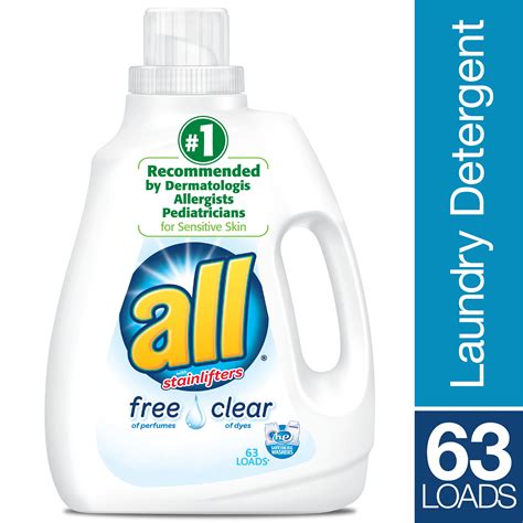All Liquid Laundry Detergent Free Clear For Sensitive Skin 945 Fluid