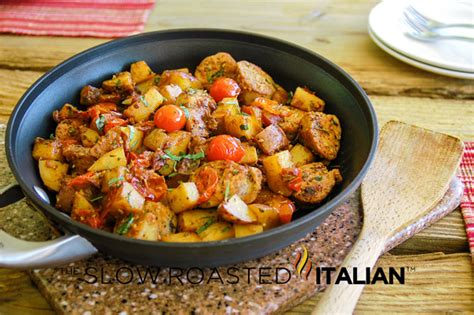 This is a fabulous sweet italian sausage recipe. Easy One Skillet Meal: Hearty Italian Sausage and Potatoes