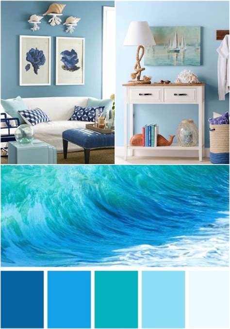 Interior Images Of Rooms With Blue Walls Ocean Blue Paint Colors