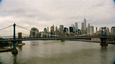 New York City Aerial Footage of Manhattan Bridge 30 Stock Footage #AD ,#Aerial#Footage#York#City 