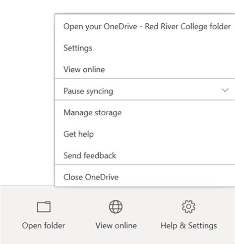 Set Up Onedrive In Windows 10 And 11 Red River College Polytechnic