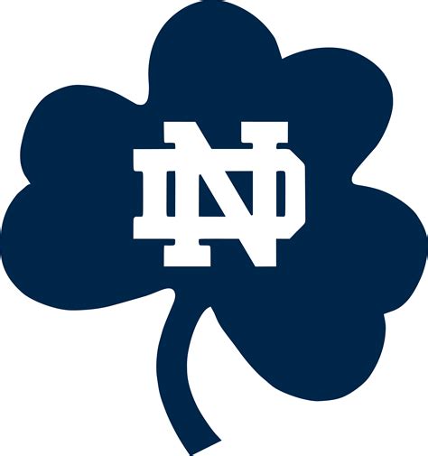 Notre Dame Football Logo Png Dame Notre Irish Fighting Football Logo