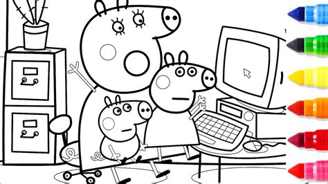Peppa Pig Bus Coloring Pages Peppa Pig Coloring Pages Coloring