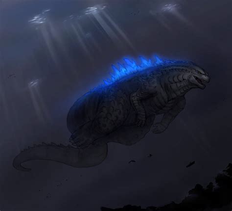 Godzilla 2014 Underwater By Blackmyst On Deviantart