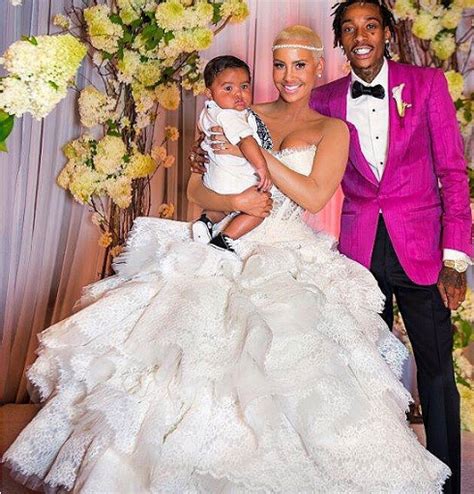 Buzzcanada Amber Rose And Wiz Khalifa Shares Hot Wedding Photo