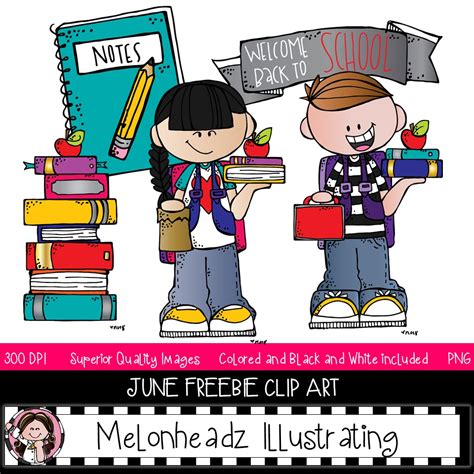 Melonheadz Addicts June 2018 Clip Art Set Mini Melonheadz Illustrating