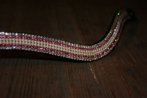 Pink Princess Crystal Browband For Horses Equestrian Clothes