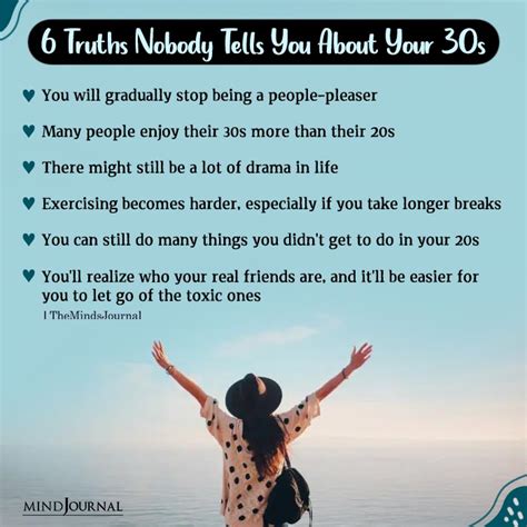 6 Truths Nobody Tells You About Your 30s Life Quotes