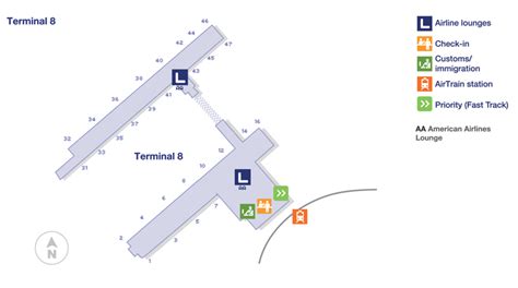 Food Court Jfk Terminal 8 Map