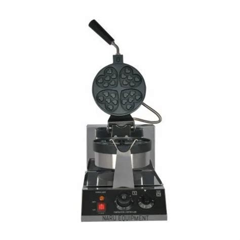 Stainless Steel Waffle Maker Heart Shaped For Commercial Capacity 12