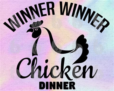 Winner Winner Chicken Dinner Svg Files For Cricutfunny Svg Etsy India