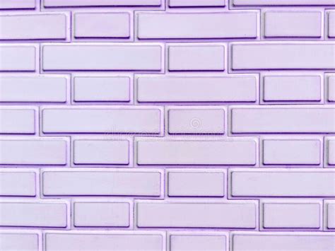 Wallpaper Brick Texture Background In Ligth Purple Color And Pastel