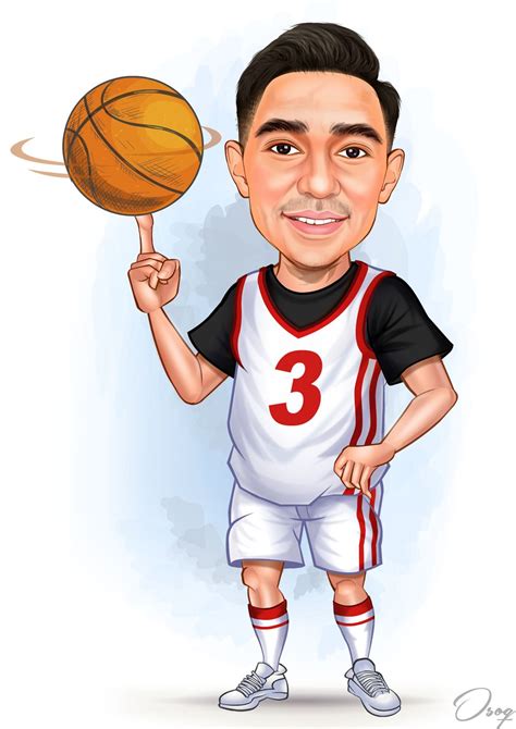 Basketball Cartoon Cartoon Man Caricature Basketball Players