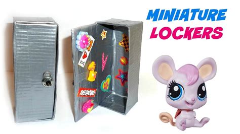 Diy Lps Lockers Diy Lps Crafts Stuff Lps Crafts Diy Locker Miniatures Tutorials