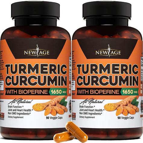 Buy Turmeric Curcumin With Bioperine Capsules New Age Pack