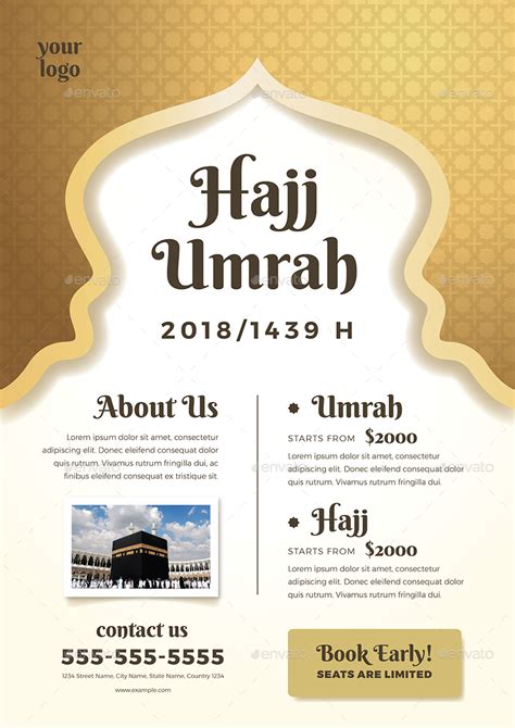 Umrah And Hajj Flyer Template Print Templates Graphicriver