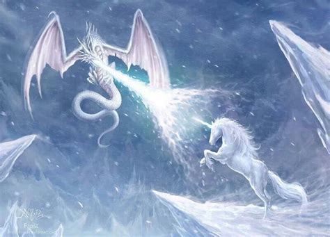 Dragon Vs Unicorn Dragon Pictures Fantasy Creatures Magical Creatures