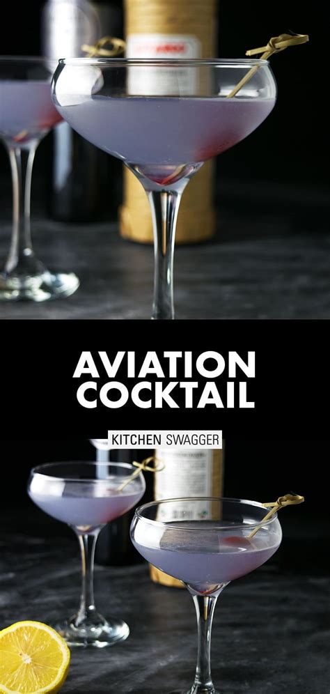 For the aviation cocktail recipe, all you need is 1 ounce gin, 1/2 ounce maraschino liqueur, 1/4 ounce crème de violette, 3/4 ounce lemon juice and brandied cherry. Aviation Cocktail | Recipe | Aviator cocktail recipe ...