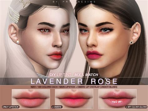 Lavender Rose Diy Lipstick N201 By Pralinesims At Tsr Sims 4 Updates