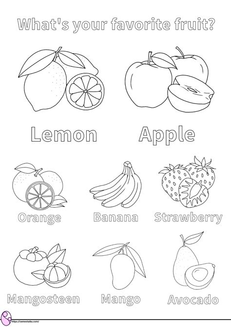 Gambar Buah Kartun Mewarnai - Sketsa Mewarnai Anak Tk Dan Paud Lengkap