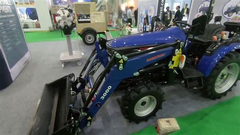 Farmtrack Atom 26 4x4 Tractor With Dozer In Exhibition Youtube