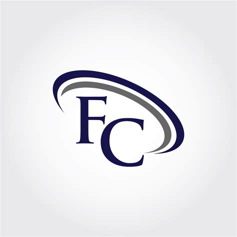 Monogram Fc Logo Design By Vectorseller Thehungryjpeg
