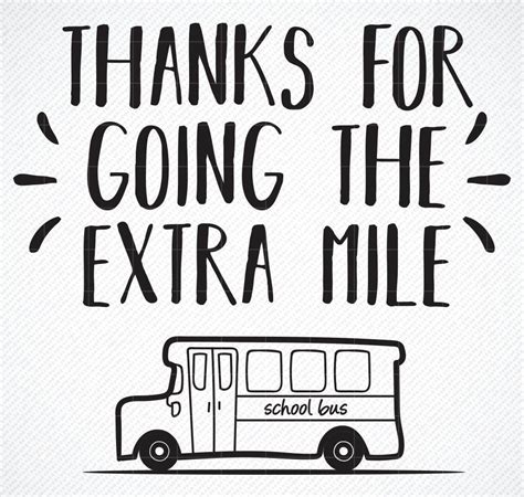 Thanks For Going The Extra Mile SVG And PNG Pot Holder Etsy Bus Driver Babe Bus Driver