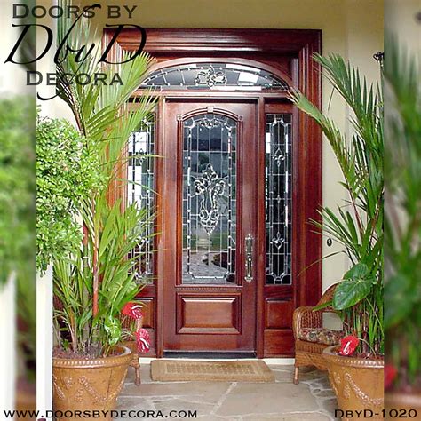 Custom Estate Leaded Glass Front Entry Solid Wood Doors By Decora