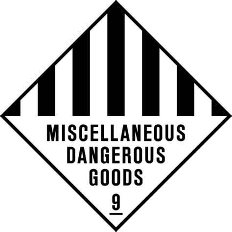 Buy Class 9 Miscellanous Dangerous Goods The Art Of Stickers Australia