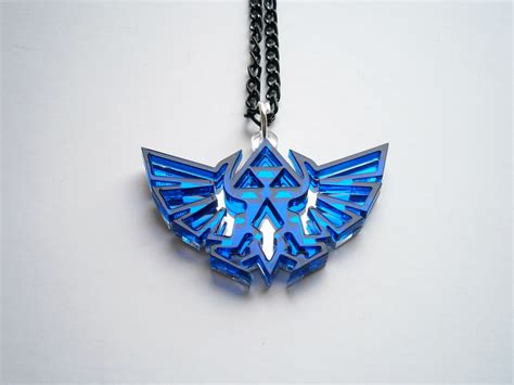 Blue Legend Of Zelda Necklace Hyrules Royal Crest