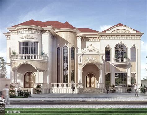 Dieb Studio on Behance | New classic villa, Classic villa, Classic house design
