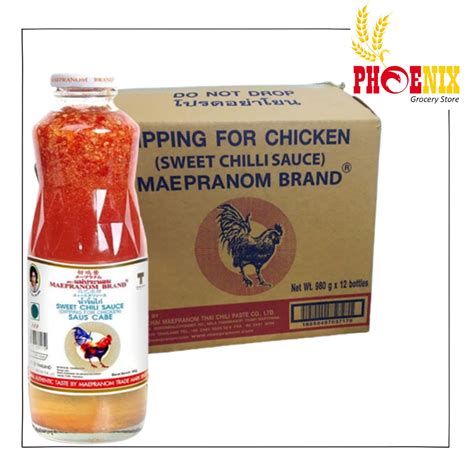 Jual Maepranom Brand Thai Sweet Chili Sauce 12 Botol 980gr Shopee