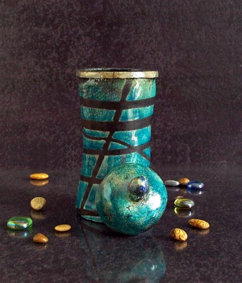 Raku Pottery Vase Set Ceramic Vases Set Of Vases Bud Vases Etsy