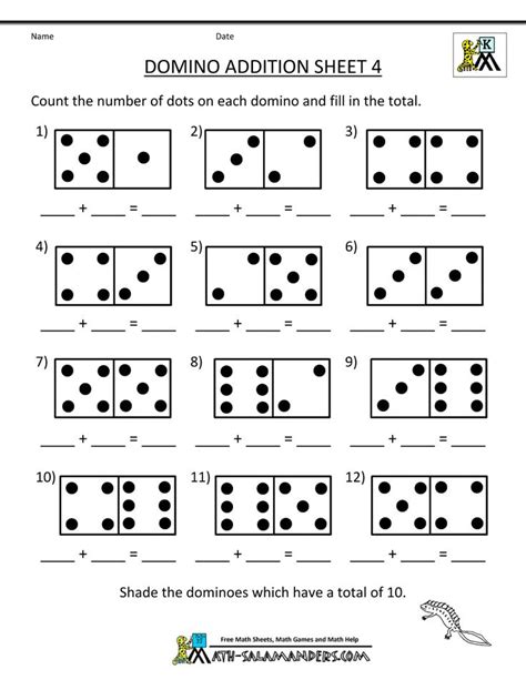 That'll motivate children to learn to recognize numbers quickly. Addition Math Worksheets for Kindergarten | Kindergarten math worksheets, Kindergarten math ...