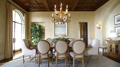 Installing a coffered ceiling is doable for small rooms. Ocean View Mediterranean Style House - Designing Idea