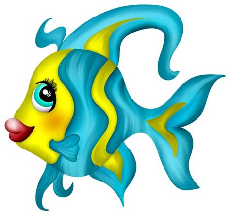 A Yellow And Blue Fish With Big Eyes