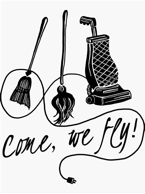 "Come, We Fly!" Sticker for Sale by lunchbagtees | Redbubble