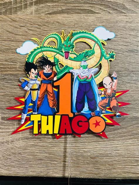 Top off a special birthday cake or dessert with number & birthday candles that will wow a crowd. Dragon Ball Z Cake Topper, Dragon Ball Cake Topper, Custom ...