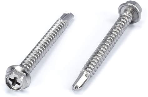 The Cimple Co 100pc Stainless Steel Self Drilling Tapping Screws 12