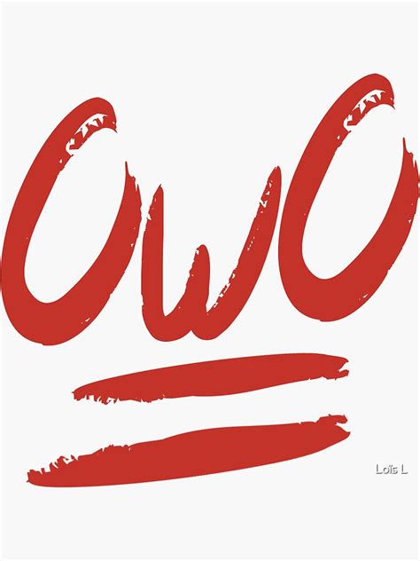 Owo Emote Sticker By Smilexd Redbubble