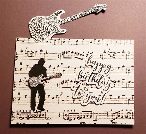 Happy Birthday Musical Cards Piano Happy Birthday Card Music Themed By