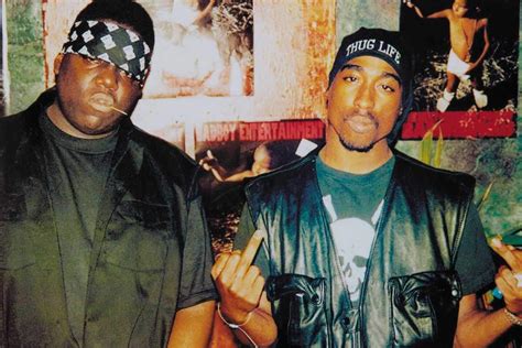 Tupac And Biggie Middle Fingers Hip Hop Poster 24 X 36 Inches Amazon Ca Home