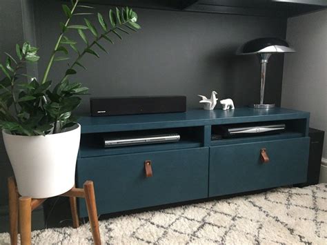 Kudos To The Moody Makeover Of This Popular Ikea Tv Cabinet Ikea