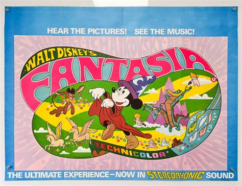 Fantasia Re Release 1976 Original Uk Quad Poster Poster Freaks