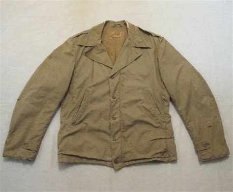 Ww2 Us Army Officers M1941 Field Jacket Medium Size Original Wwii M41