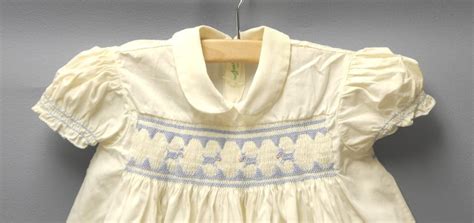 Vintage Baby Clothes 1950s Cream And Blue Baby Girl Etsy