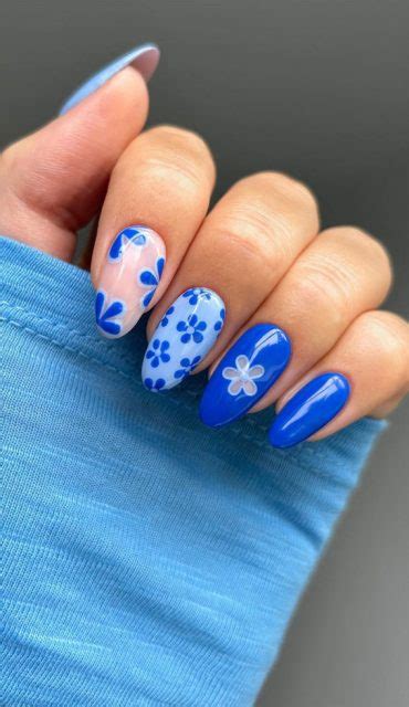 Chic Summer Nail Ideas Embrace The Season With Style Mix N Match Blue